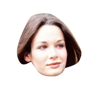 Image of FoxyPrinting Kristen Shepard Dallas Celebrity Cardboard Party Face Mask Fancy Dress