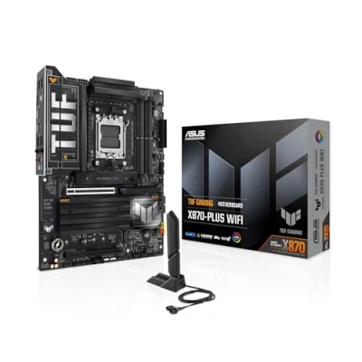 Image of ASUS TUF GAMING X870 PLUS WiFi AMD ATX motherboard, 16+2+1(80A) power stages, DDR5, PCIe 5.0 w/full support for next gen GPUs, 4 x M.2 slots, 7, USB4, front USB 20Gbps w/PD Fast Charge