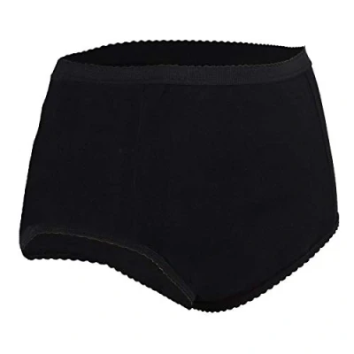 Image of P&amp;S Healthcare Medium Black Ladies Full Incontinence Brief