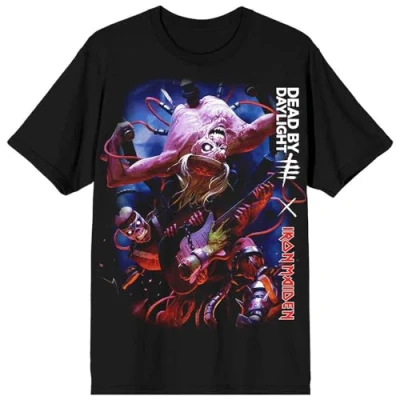 Image of Rock Off officially licensed products Iron Maiden Dead by Daylight Monster Eddie T Shirt L Black