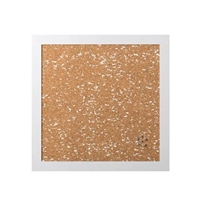 Image of Bi Office, Notice Board B&amp;W, Cork with White EVA inclusions, MDF Frame, 45x45cm