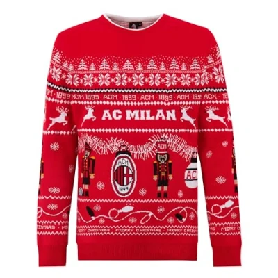 Image of AC Milan Maglione Di Natale 2023 Sweater, Rossonero, XL