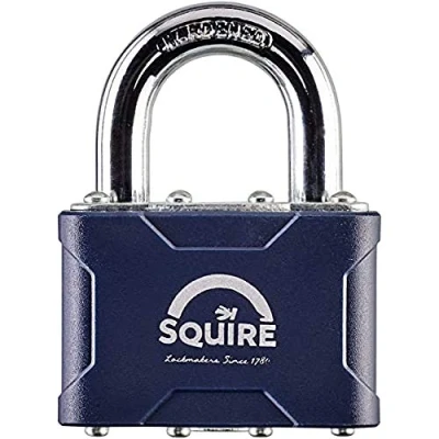 Image of Henry Squire Stronglock Laminated Open Shackle 4 Pin Double Locking Padlock, 51 mm (Length)