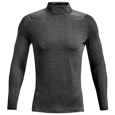 Image of Under Armour Men UA CG Fitted Mock, Warm Base Layer Top for Men, Compression Shirt Running, Skiing, Winter Cold Weather Fitness