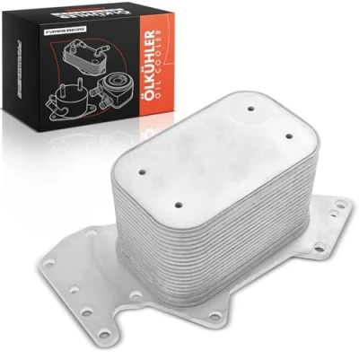 Image of Frankberg Oil Cooler Engine Compatible with A4 8EC 8ED 8HE A6 4F2 4FH 4F5 A8 4E2 Q7 4LB P.h.a.e.t.o.n 3D_ T.o.u.a.r.e.g 7L6 2.7L 3.0L 2003 2011 059117021J
