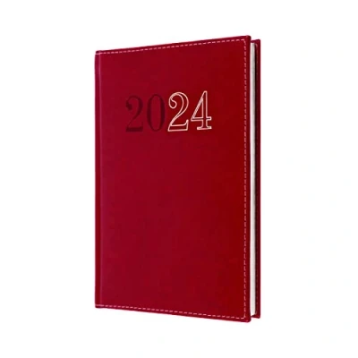 Image of Collins Debden Chelsea 2024 Diary A5 Week to View Business Planner and Organiser January December Weekly Red ND53.15 24