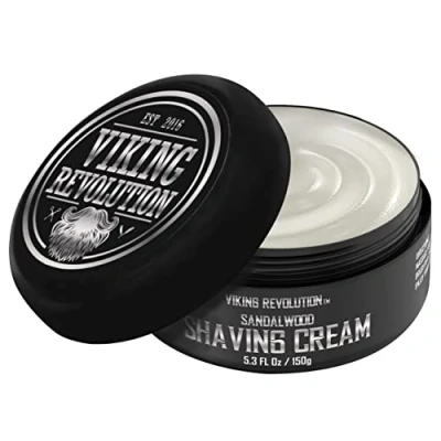 Image of Luxury Shaving Cream for Men Sandalwood Scent Soft, Smooth &amp; Silky Soap Rich Lather the Smoothest Shave 150 g