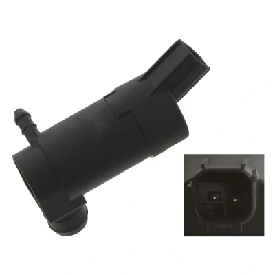 Image of 1231599, 1357105 Windshield Washer Pump FEBI BILSTEIN 34864 12V FORD: MONDEO 3, FOCUS 2 Kombi, Cabriolet, VOLVO: S60 I, S40 II