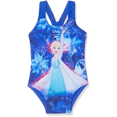 Image of Speedo Girls&#039; Disney Frozen Swimsuit, Elsa Spell Beautiful Blue/Turquoise, 2YRS
