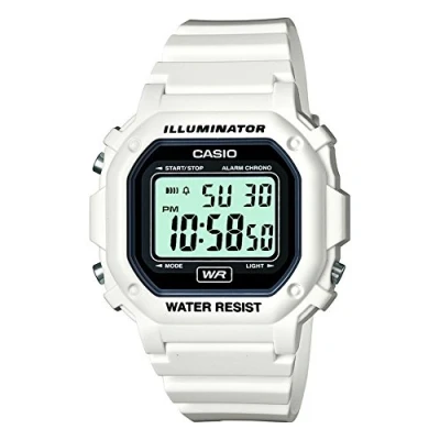 Image of Casio Unisex F 108WHC 7ACF Classic White Resin Band Watch