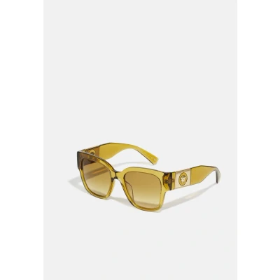 Image of Versace Sunglasses, Women&#039;s, Size: 54, Transparent honey