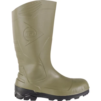 Image of DUNLOP Unisex Devon Safety Boots, Green, 10 UK