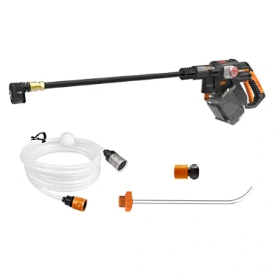 Image of WORX Nitro HydroShot WG633E 20V High Flow Cordless Portable Pressure Cleaner Power Washer with Brushless Motor Up to 56 Bar Multi Spray Nozzle &amp; Accessories (Tool Only No Battery or Charger)