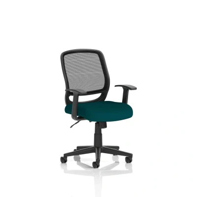 Image of Mave Task Operator Chair Black Mesh With Arms Bespoke KCUP1264