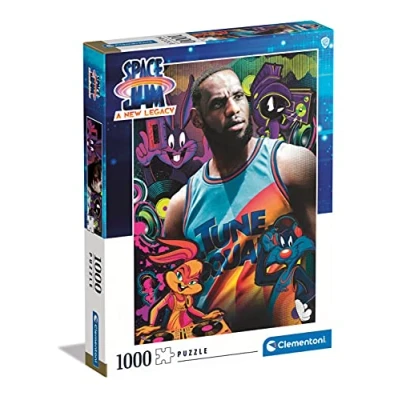Image of Clementoni 39626 jigsaw puzzle Space jam 2 1000 pieces movie Made in Italy, for adults