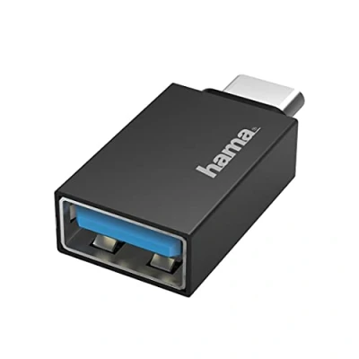 Image of Hama USB OTG Adapter, C Male A Female (Adapter for Connecting Devices such as Tablet to e.g. Printer, Adapter with Super Speed Data Transfer 5 Gbps, 3.2 Gen1)