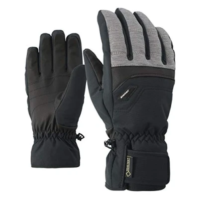 Image of Ziener Men&#039;s Glyn GTX Gore Plus Warm Ski Gloves/Winter Sports waterproof, Breathable, mens, gloves, winter sports, breathable., 801047, grey (dark melange), 8