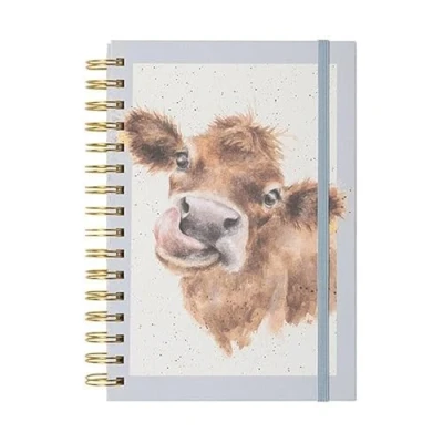 Image of Wrendale Designs Cow Mooo A5 Notebook