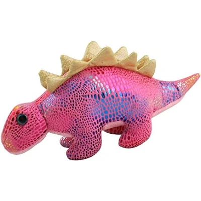 Image of Keycraft Standing Sparkly Stegosaurus Soft Plush 12cm