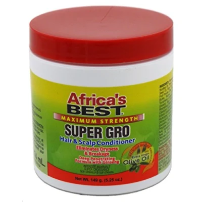 Image of Africas Best Super Gro Maximum Hair &amp; Scalp Conditioner 155 ml (Pack of 6)