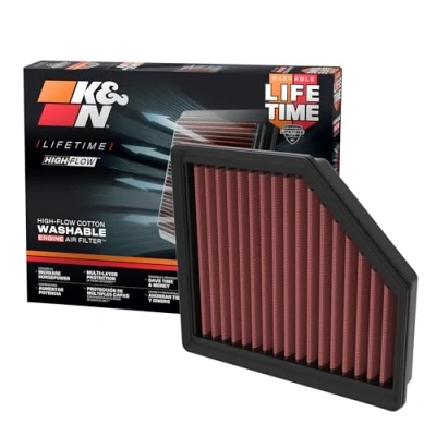 Image of K&amp;N Replacement Air Filter compatible with Nissan Qashqai III 1.3 4cil 2021 (33 3174)