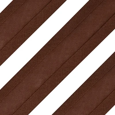 Image of Realm Bias Binding Tape, Cotton, 1 Inch / 25mm 5 Metres (Lt Brown)