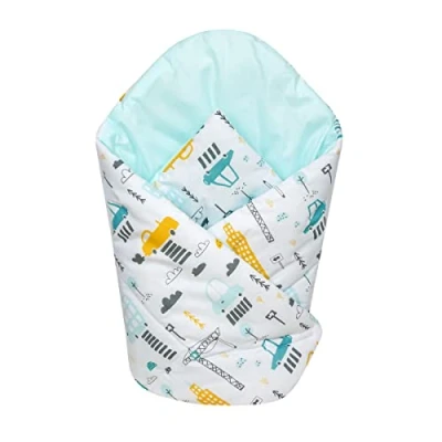 Image of Baby Swaddle Wrap Blanket/Newborn Cotton Swaddling Sleeping Bag 0 to 3 Months (City)