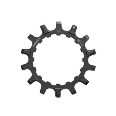 Image of SRAM Chain Ring X Sync Sprocket For Bosch Motors 18T Straight Steel Black: Black