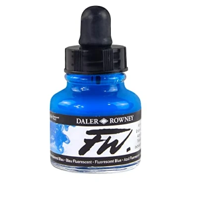 Image of Fw Fluorescent Acryl Ink 1 Oz Blue