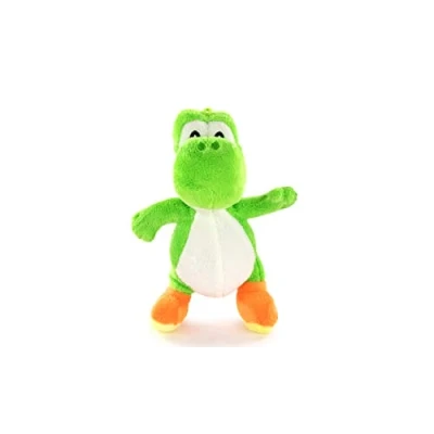 Image of Whitehouse Leisure Super Mario Bros Soft Toy of the Characters 22cm, 8&#039;66&quot; Mario, Luigi, Toad, Yoshi, Princess Peach, Donkey Kong Quality (22cm, Yoshi)