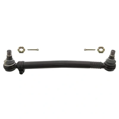 Image of 0382702, 0382780 Centre Rod Assembly FEBI BILSTEIN 09913 Front Axle Push with castellated nut and split pins BMTS Turbo NEW