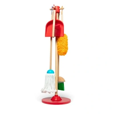 Image of Melissa &amp; Doug, Let’s Play House! Dust! Sweep! Mop! Pretend Toy Set for Kids Cleaning Wooden Toys Children 3+ Gift Boy or Girl