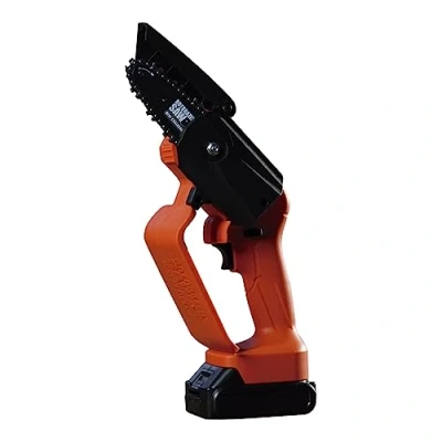 Image of JML Rotorazer Mini Chainsaw Rechargeable Battery, Handheld Cordless for Gardening and Pruning with Safety Hand Guard Dual Action Trigger Lightweight, Easy to Use Garden Tools