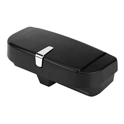 Image of KIMISS Car Sunglasses Holder in Glasses Holders for Versatile Storage Clip ABS Plastic Organizer Box Case Universal Black