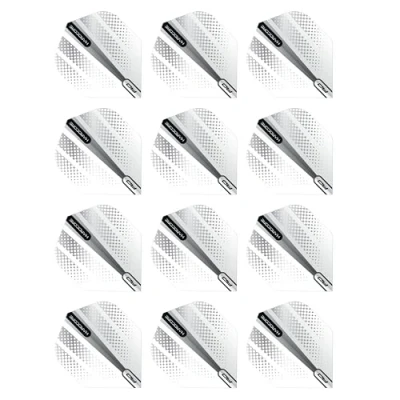 Image of RED DRAGON Hardcore Radical Silver Flash Dart Flights 4 sets Per Pack (12 in total)