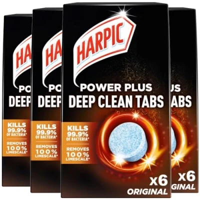 Image of 24 x Harpic Power Plus Deep Cleaning Toilet Tablets Original Bulk Buy Tabs