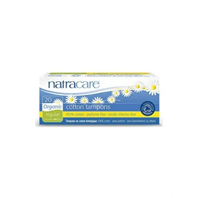 Image of Natracare Organic Non Applicator Tampons Regular 20 Per Pack