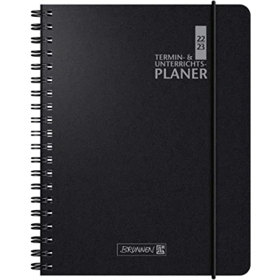 Image of School calendar teacher assortment black