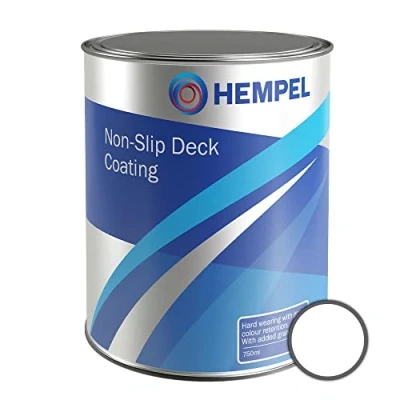 Image of Hempel Non Slip Deck Coating With Antislip Granules White 750ml (Marine Use Only)
