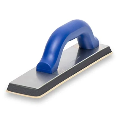 Image of Marshalltown Flooring &amp; Tiling Grout Float, 12 Inch by 3 Inch, Offset Plastic Handle, Gum Rubber Float Pad, 43BC