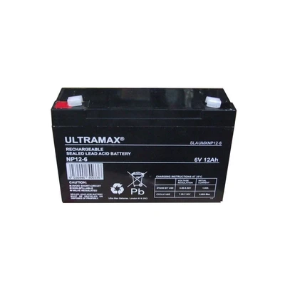Image of ULTRAMAX NP12 6, 6v 12Ah 20HR (as 10Ah) Rechargeable Toy Car Battery