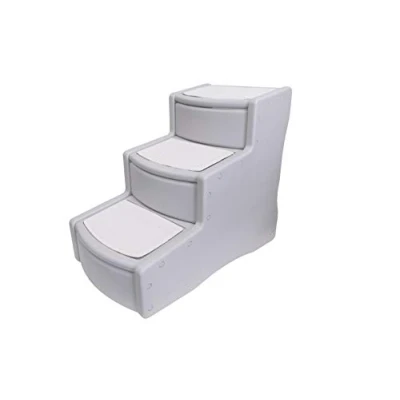 Image of Pet Gear Easy Step III Stairs, 3 for Cats/Dogs, Removable Washable Carpet Treads, Pets Up to 150lbs, No Tools Required