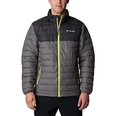 Image of Columbia Men&#039;s Powder Lite Jacket, Puffer City Grey/Shark, Size XXL