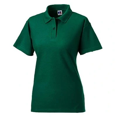 Image of Jerzees Colours Ladies 65/35 Hard Wearing Pique Short Sleeve Polo Shirt (XL) (Bottle Green)