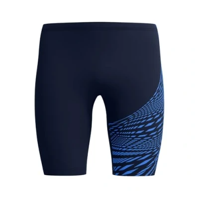Image of Speedo Men&#039;s Medley Logo Jammer, Navy/Cobalt Pop, 32