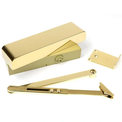 Image of From The Anvil 50108 Polished Brass Size 2 5 Door Closer &amp; Cover