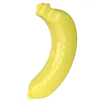 Image of Banana Saver Cute 3 Colors Fruit Protector Box Holder Case Lunch Container Storage New(Yellow)