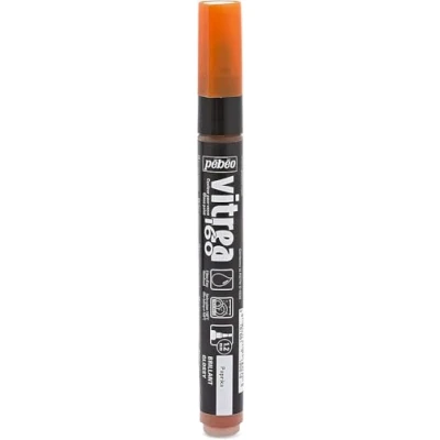 Image of Pebeo Vitrea 160 Glass Paint Glossy Marker, Paprika