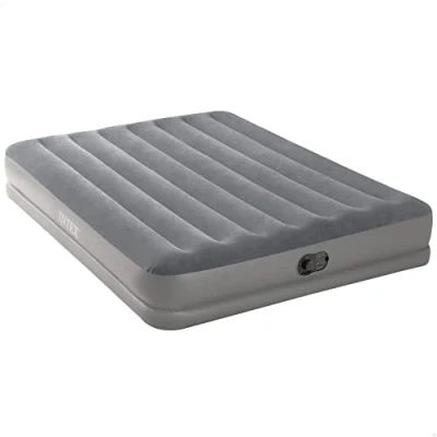 Image of Intex Dura Beam Standard Series Prestige Mid Rise Air Mattress with Fastfill USB Powered Internal Pump