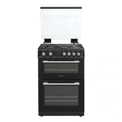 Image of MONTPELLIER MDOG60LK 60 cm Gas Cooker Black &amp; Silver, Silver/Grey,Black